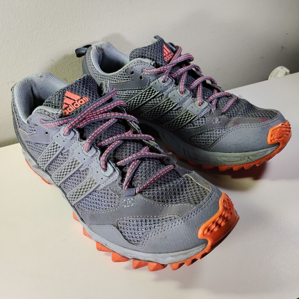 Adidas Kanadia TR 5 Sneaker Women's US 8 Gray Prism Blue Hiking Running Shoes